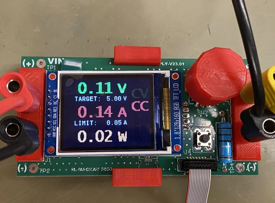 Desktop power supply electronics and display